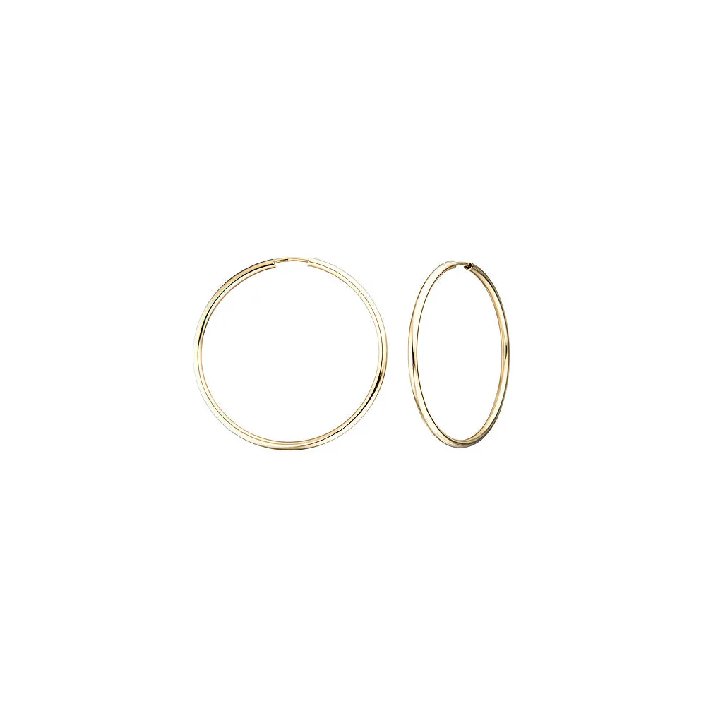 Creolen 585 Gold Gelbgold Ohrringe Goldohrringe