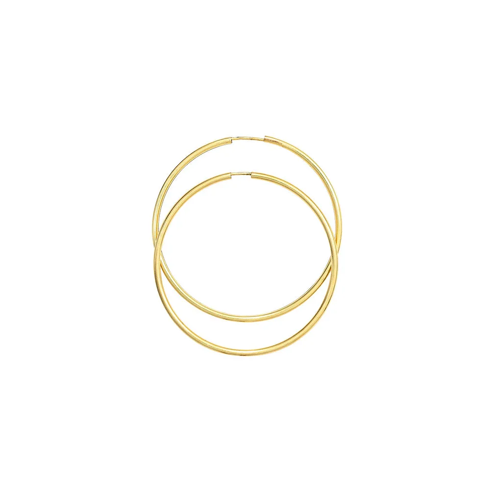 Creolen 585 Gold Gelbgold Ohrringe Goldohrringe
