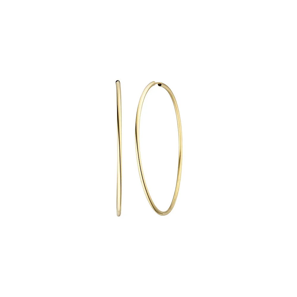 Creolen 585 Gold Gelbgold Ohrringe Goldohrringe