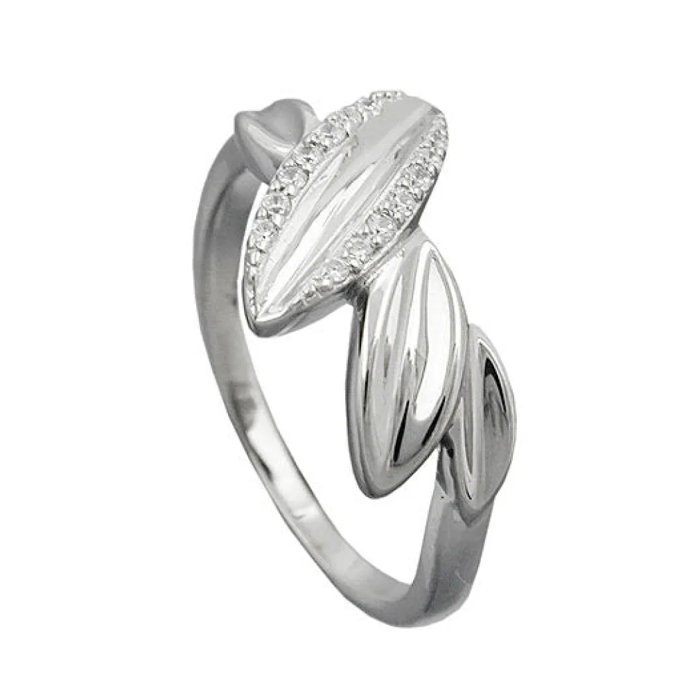 Ring mit Zirkonia Silber 925-62