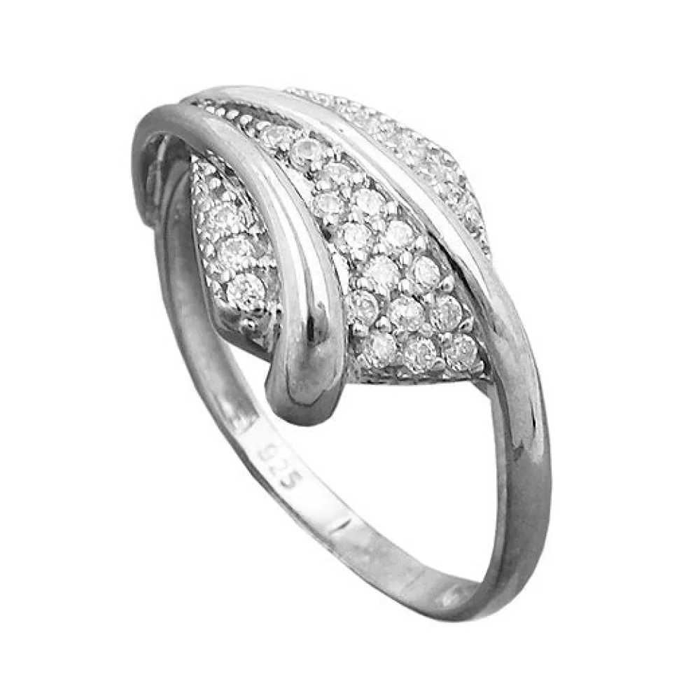 Ring mit Zirkonia Silber 925-60