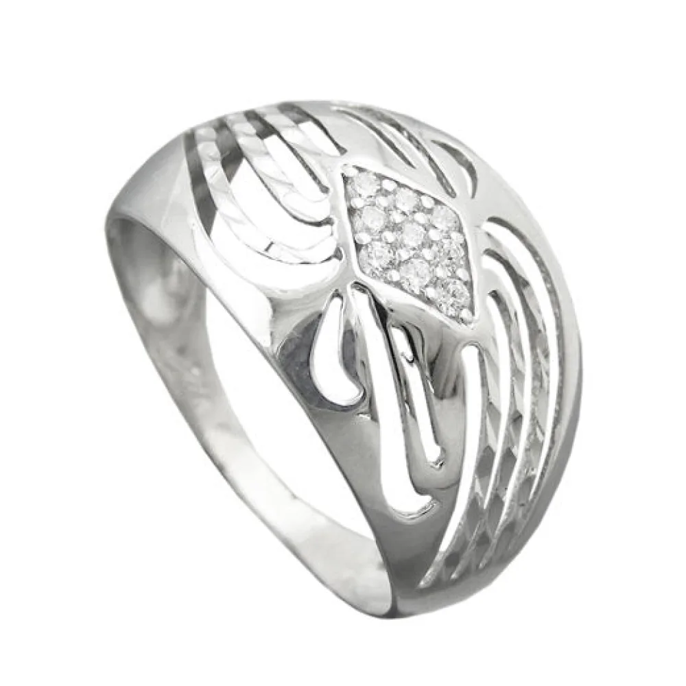 Ring mit Zirkonia Silber 925-58