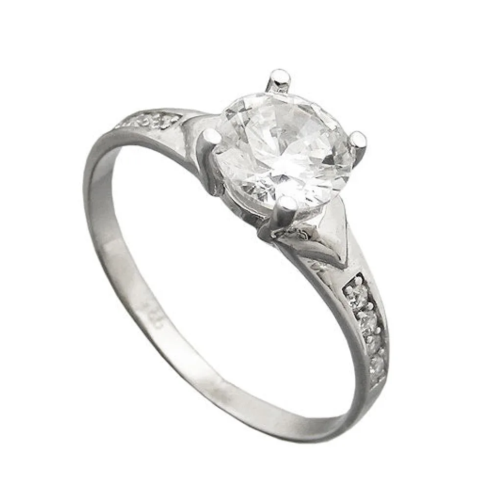 Ring Zirkonia 6mm Silber 925-58