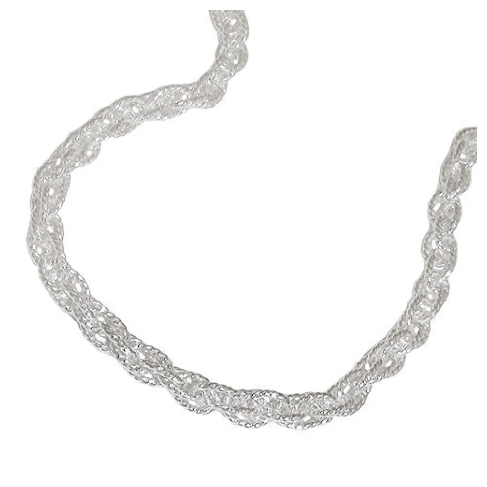 Kette Doppelanker 45cm Silber 925-45