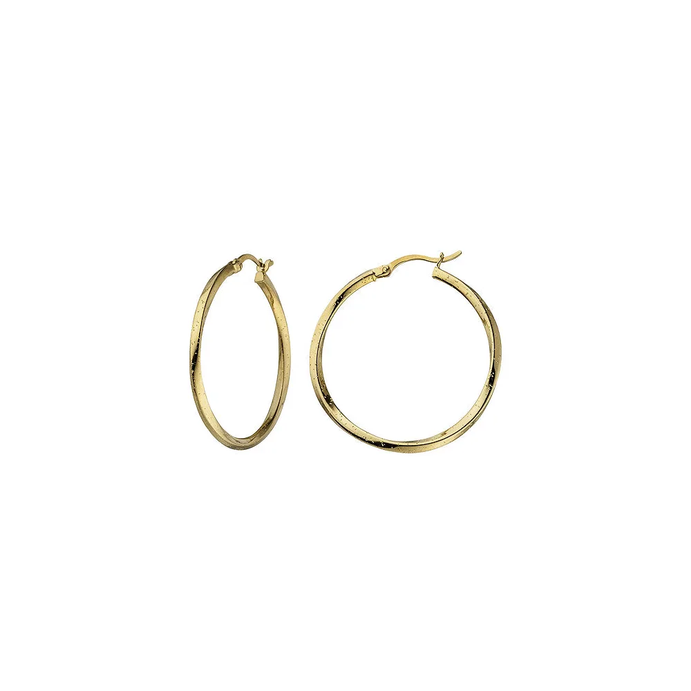 Creolen 925 Sterling Silber gold vergoldet Ohrringe