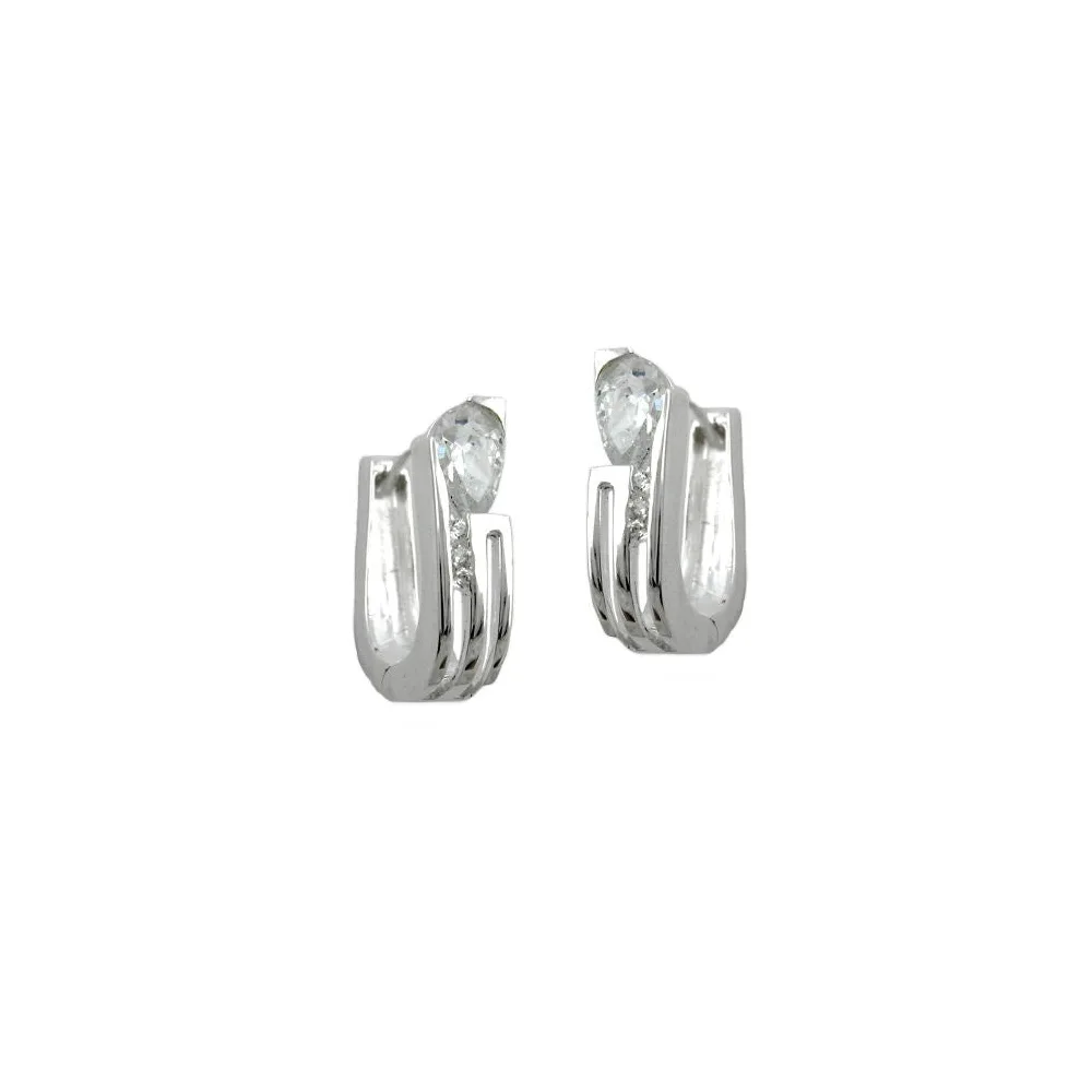 Creolen Zirkonia Silber 925