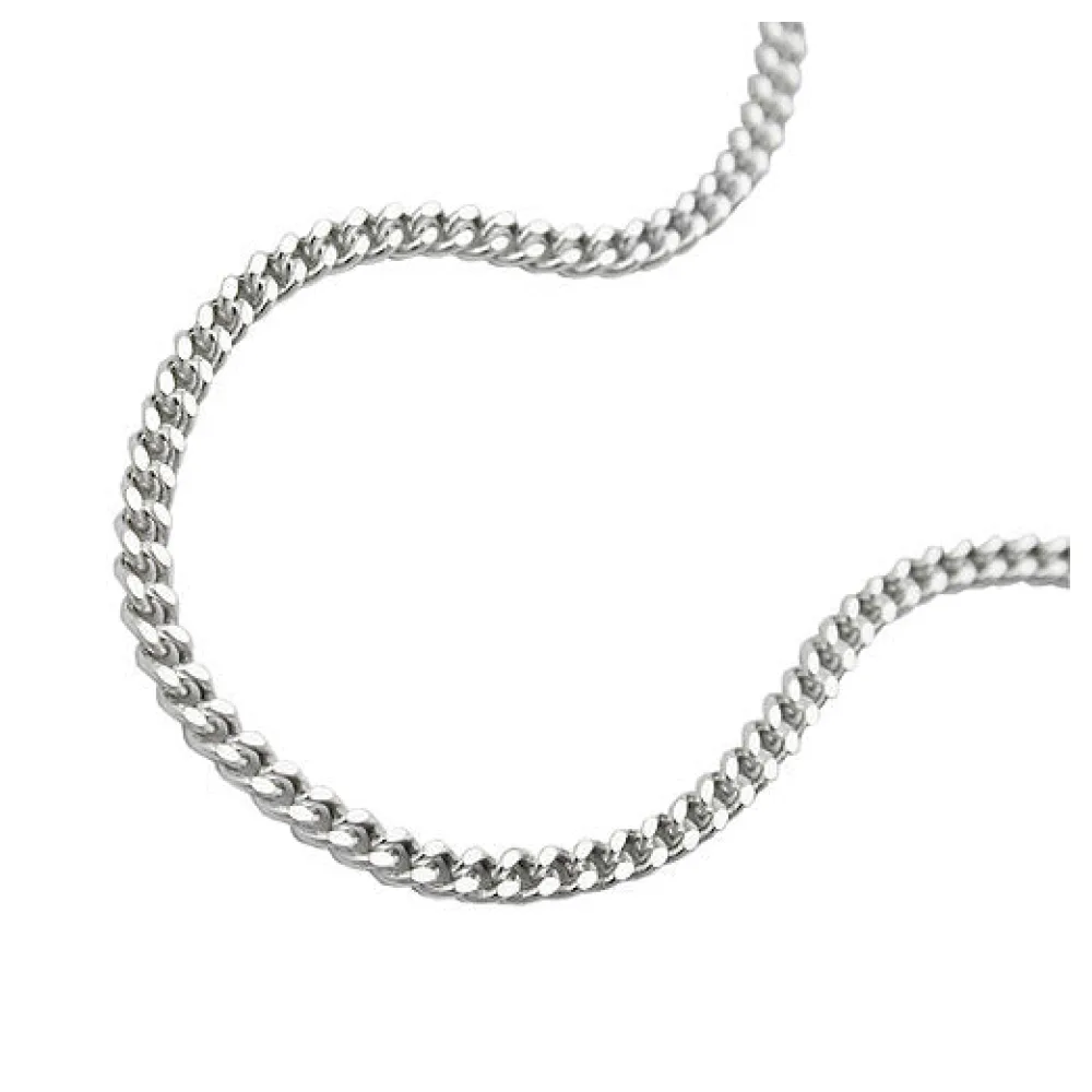 Fußkette Panzer 3 Ösen Silber 925-60