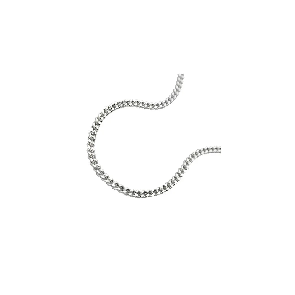 Fußkette Panzer 3 Ösen Silber 925-60