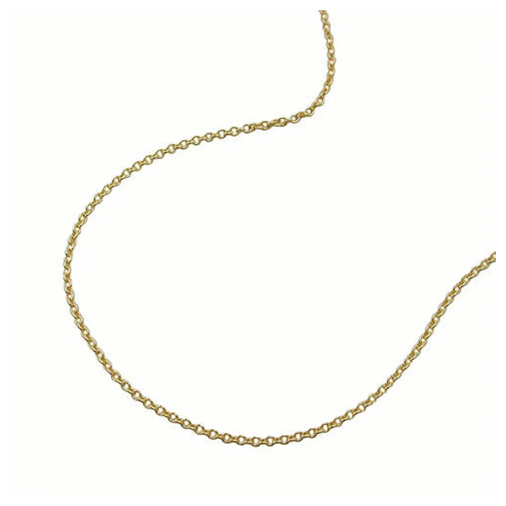 Kette 36cm dünne Ankerkette Gold 375-45