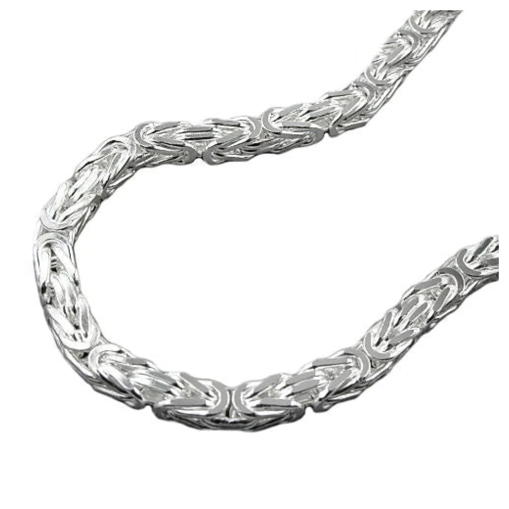 Kette 4mm Königskette Silber 925-55