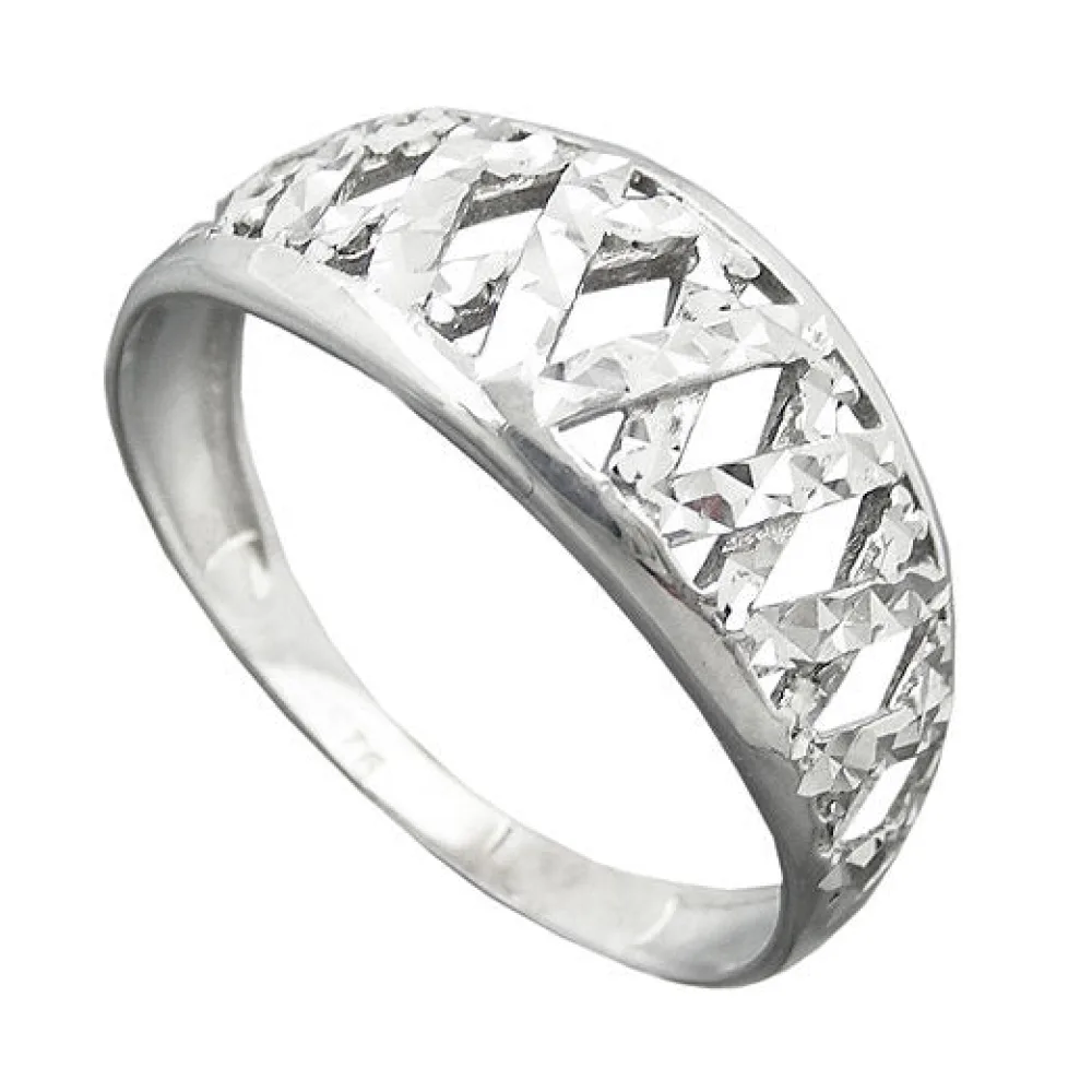 Ring diamantiert rhodiniert Silber 925-61
