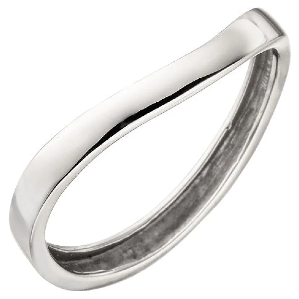 Damen Ring 375 Gold Weißgold Weißgoldring-60