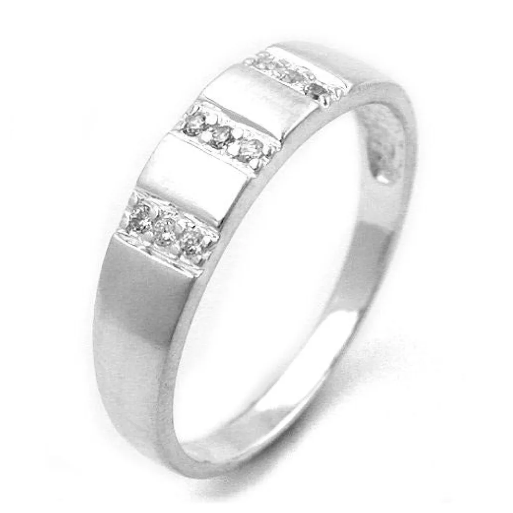Ring 9 kleine Zirkonia 925-54