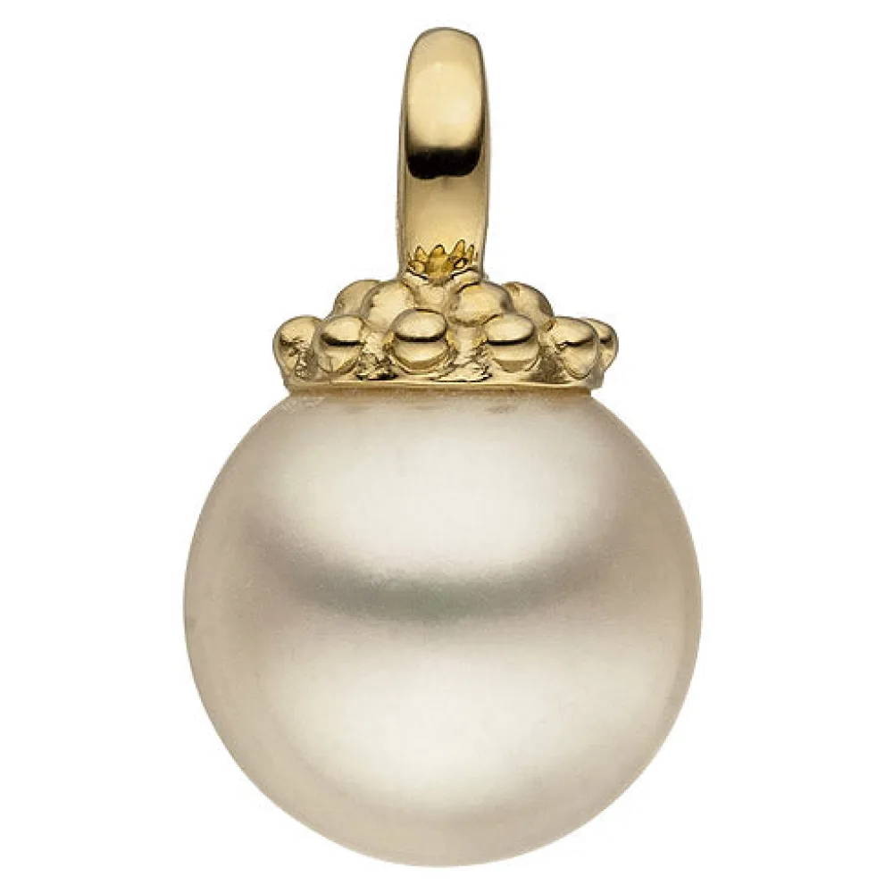 Anhänger 585 Gold Gelbgold 1 Süßwasser Perle Perlenanhänger