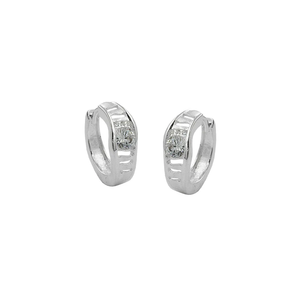 Creolen mit Zirkonia Silber 925