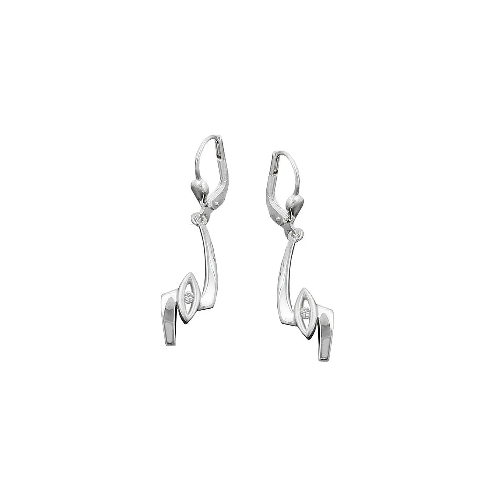 Ohrringe Brisur mit Zirkonia Silber 925