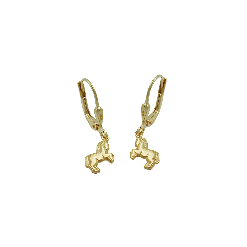 Ohrringe Brisur Ohrring Pferd Gold 375