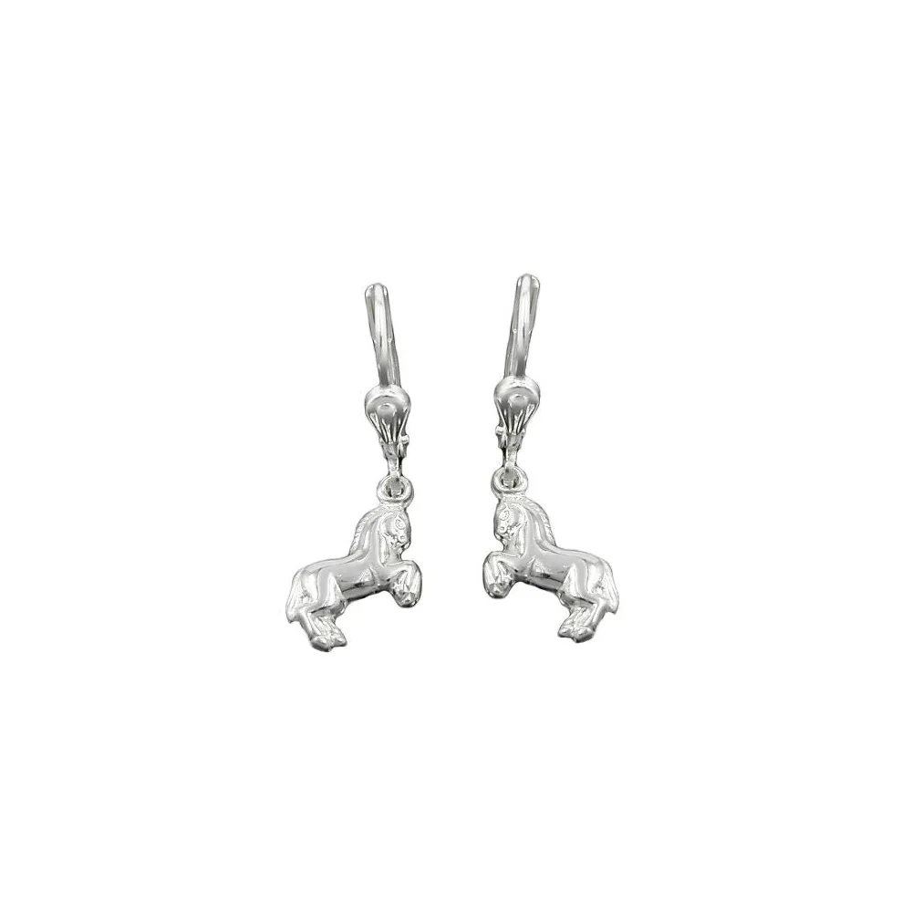 Ohrringe Brisur Pferde rechts/links Silber 925
