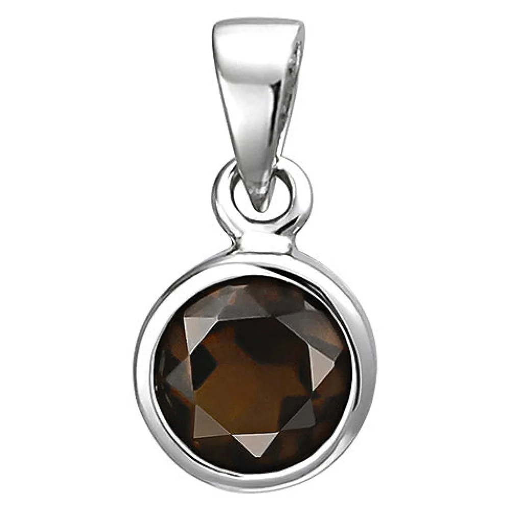 Anhänger 925 Sterling Silber 1 Rauchquarz