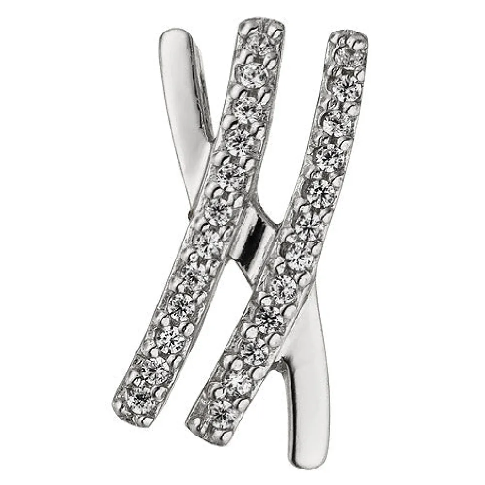 Anhänger 925 Sterling Silber 24 Zirkonia Silberanhänger