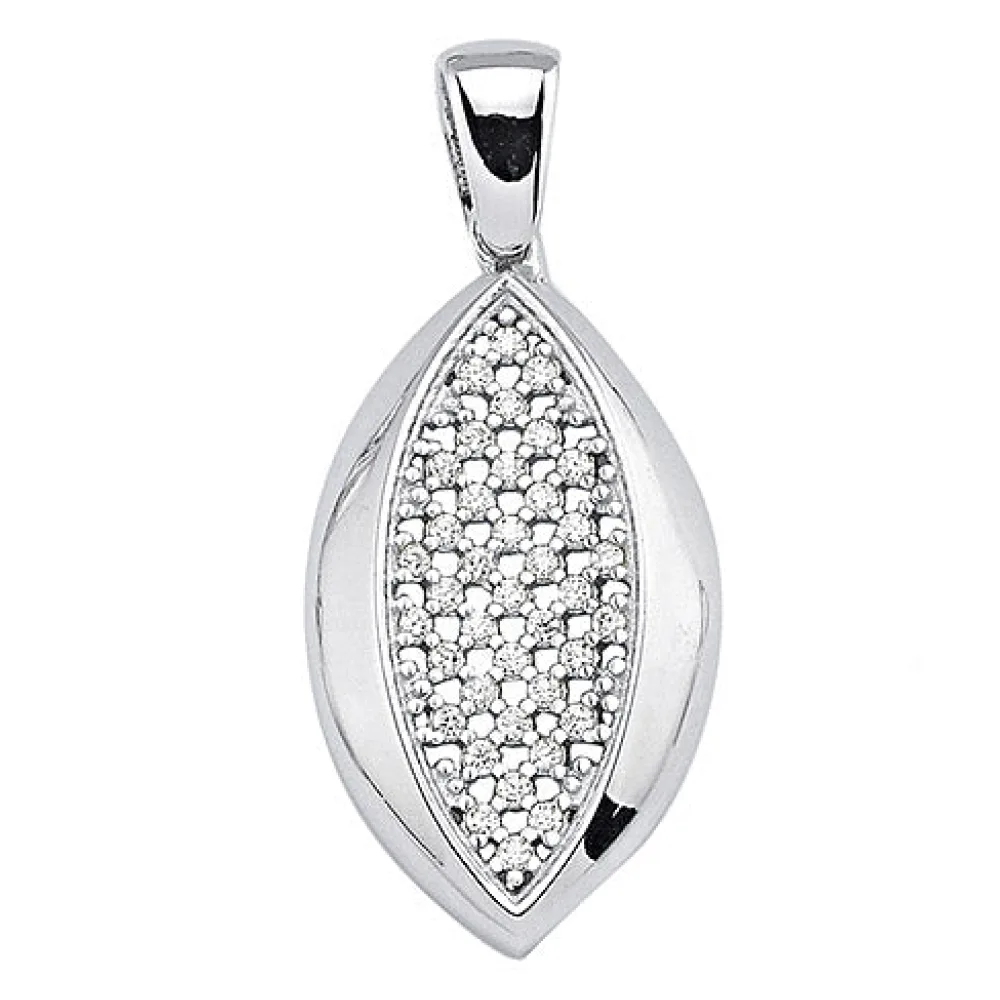 Anhänger 925 Sterling Silber 39 Zirkonia Silberanhänger