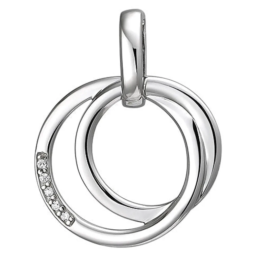 Anhänger 925 Sterling Silber 5 Zirkonia Silberanhänger