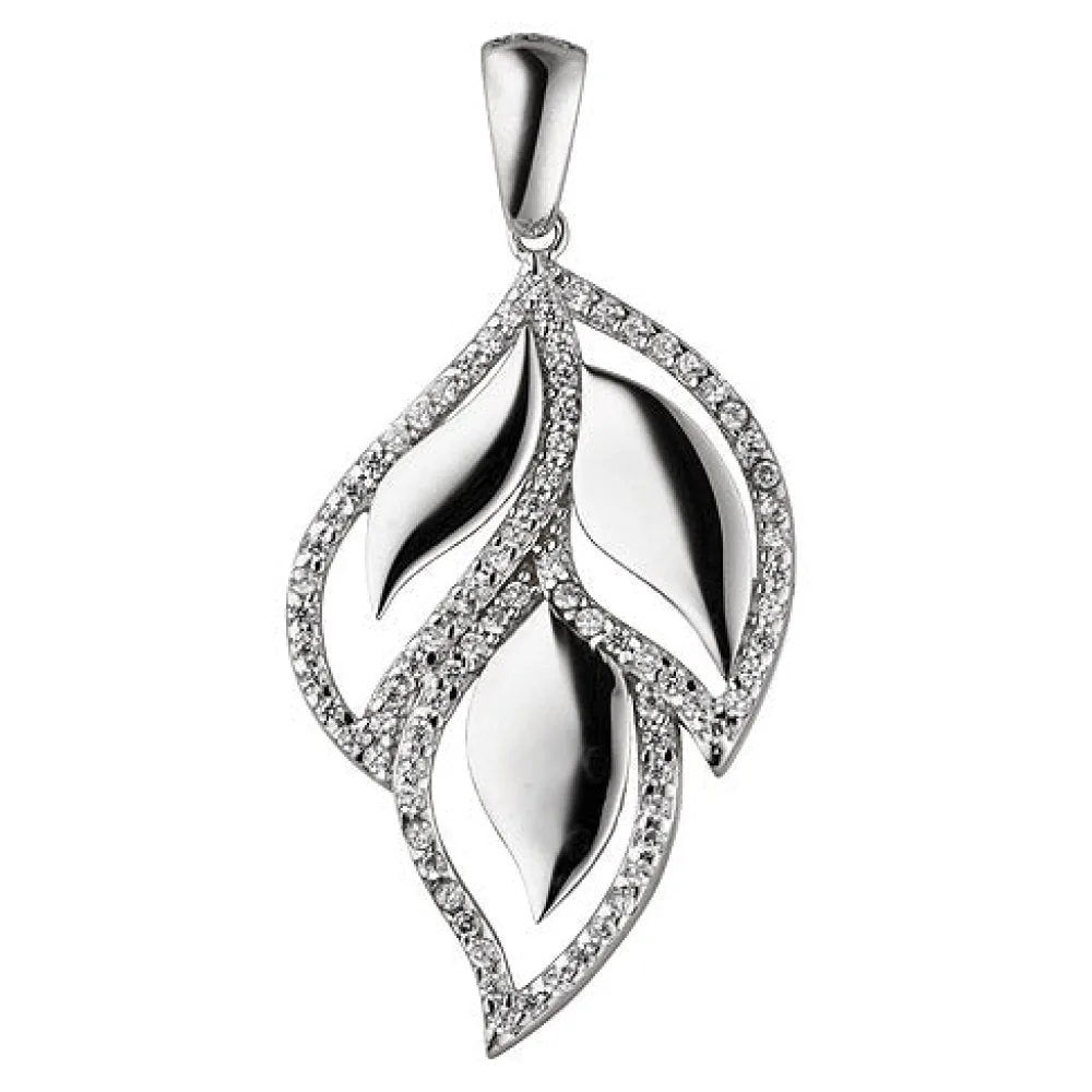 Anhänger 925 Sterling Silber 81 Zirkonia Silberanhänger