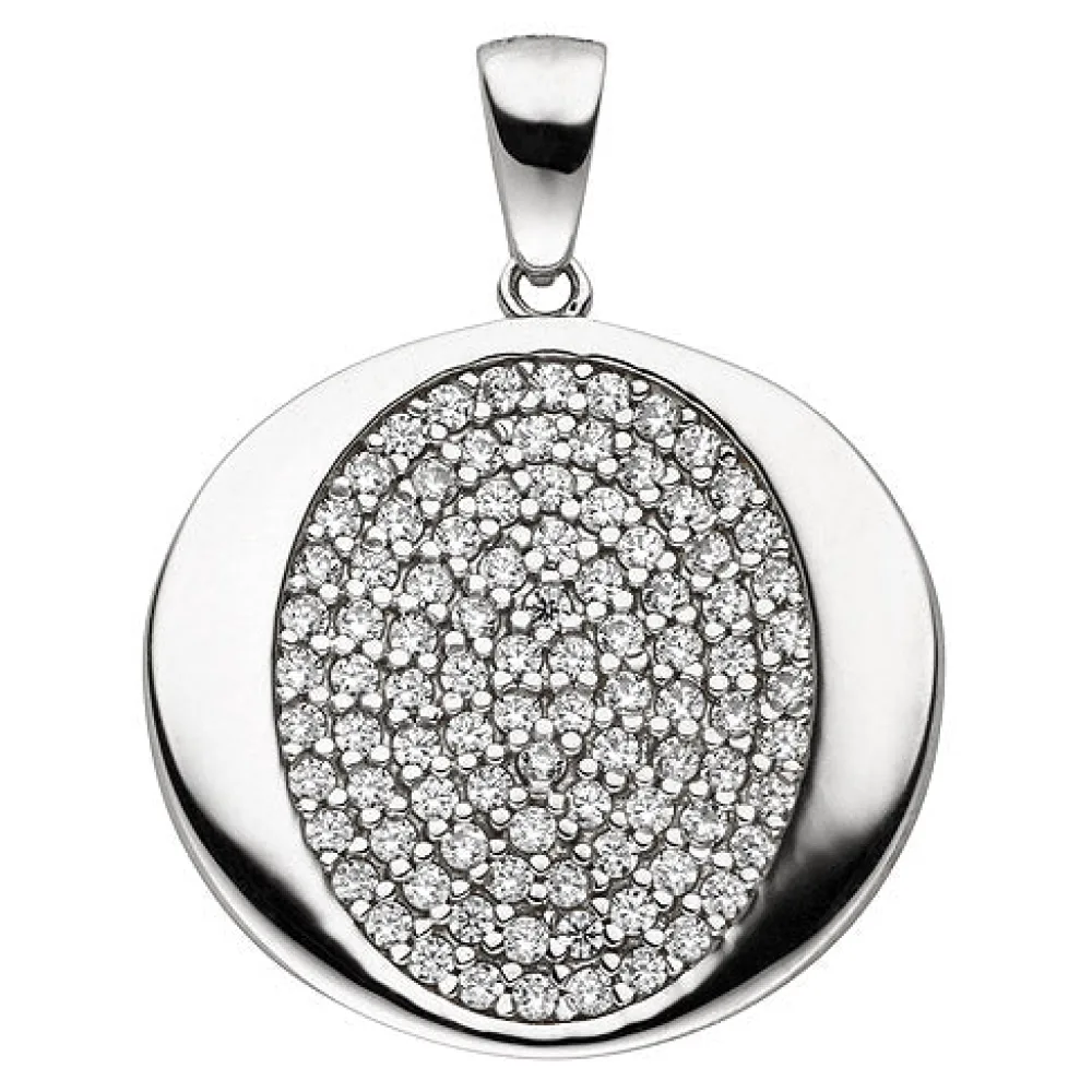 Anhänger 925 Sterling Silber 93 Zirkonia Silberanhänger