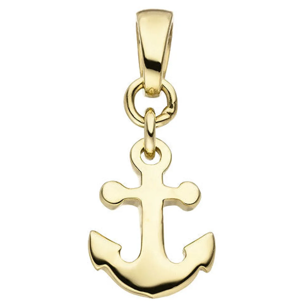 Anhänger Anker 375 Gold Gelbgold Goldanhänger Ankeranhänger