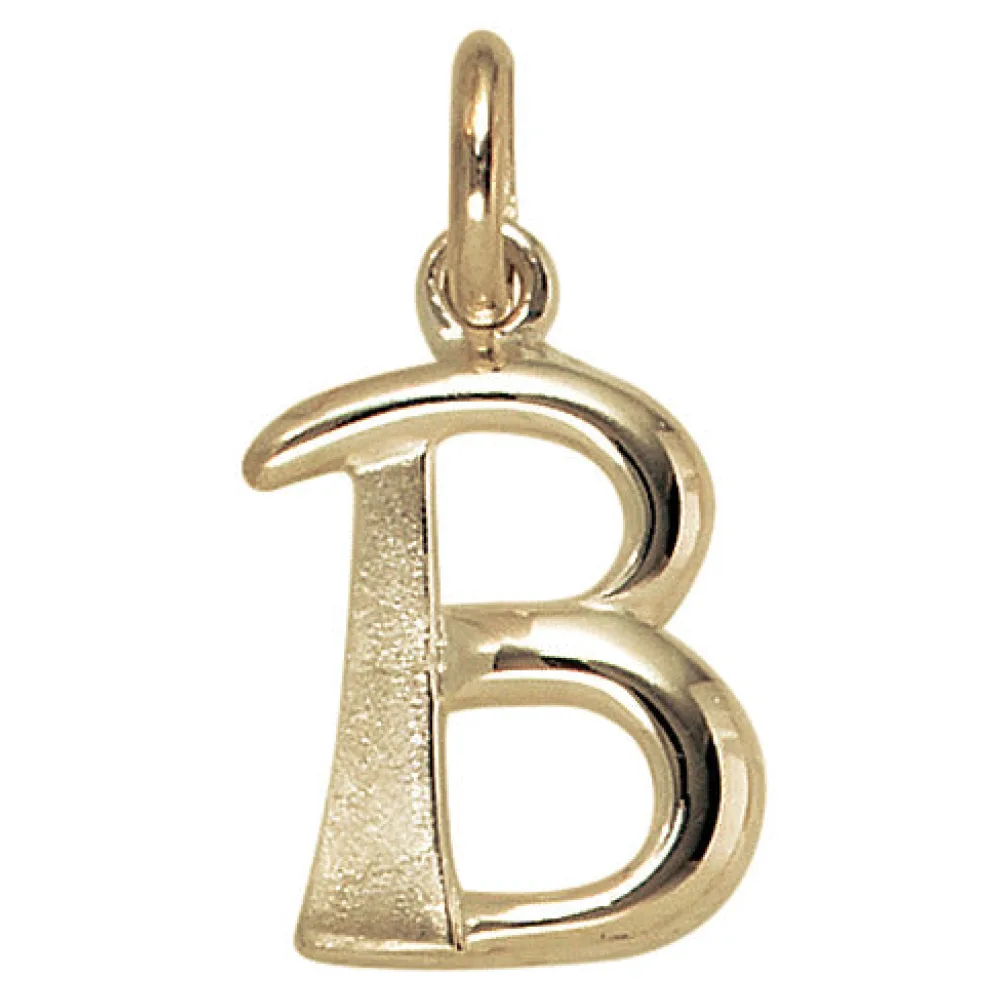 Anhänger Buchstabe B 375 Gold Gelbgold Buchstabenanhänger