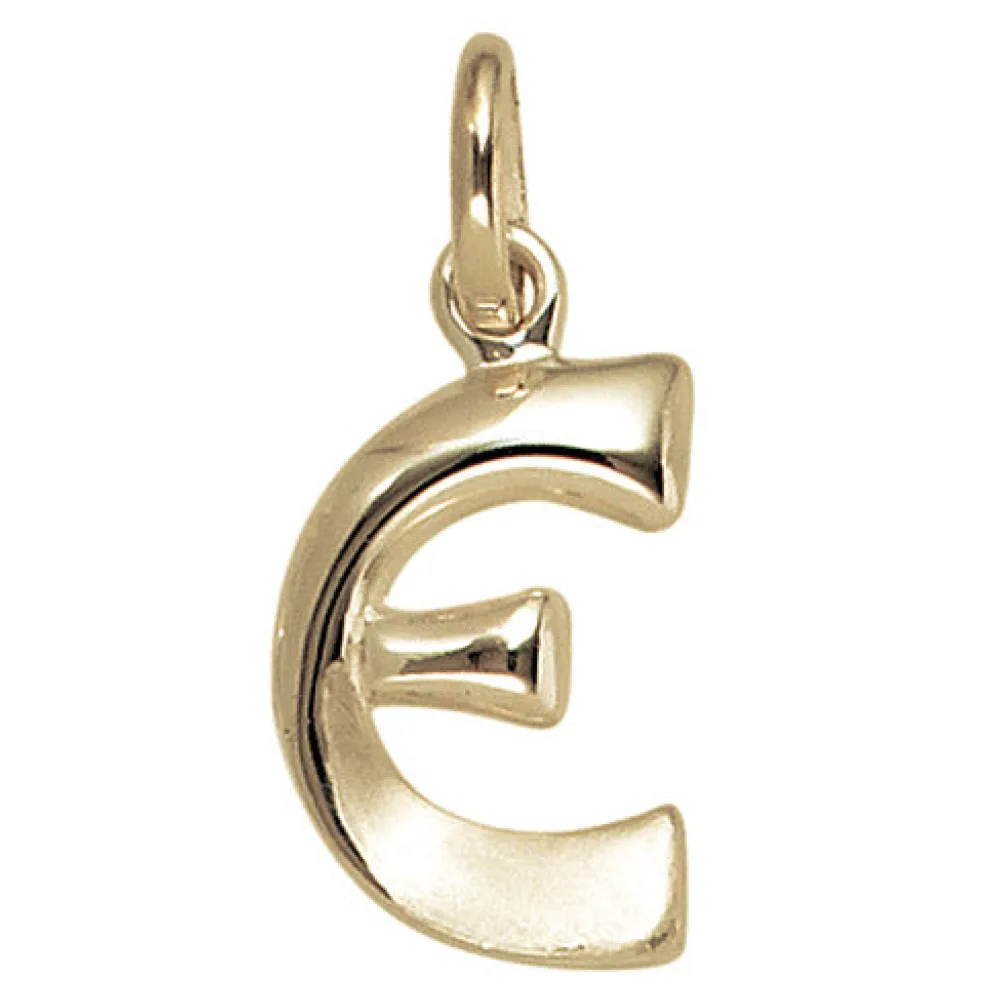 Anhänger Buchstabe E 375 Gold Gelbgold Buchstabenanhänger