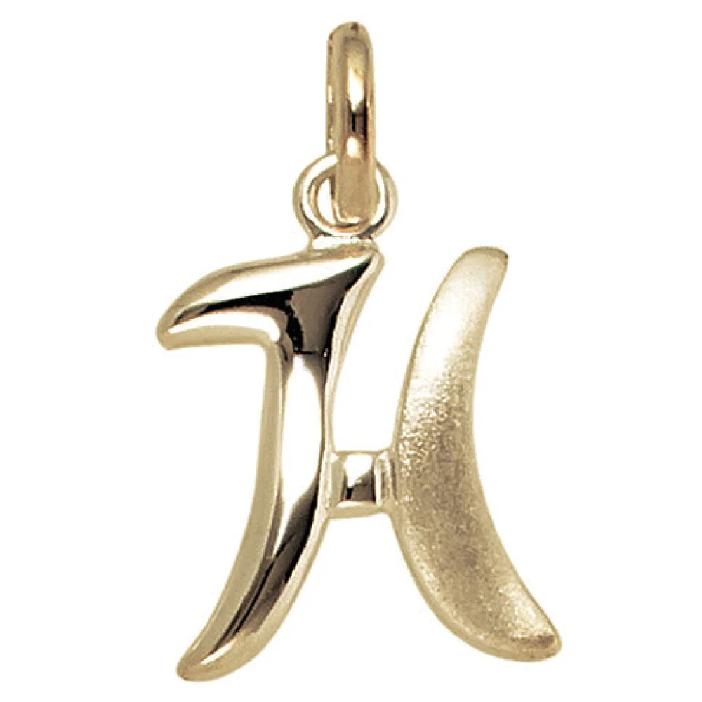 Anhänger Buchstabe H 375 Gold Gelbgold Buchstabenanhänger