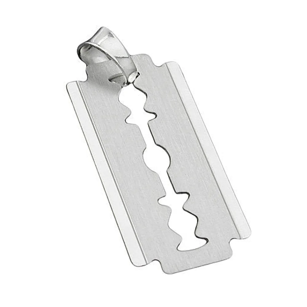Anhänger Rasierklinge Silber 925