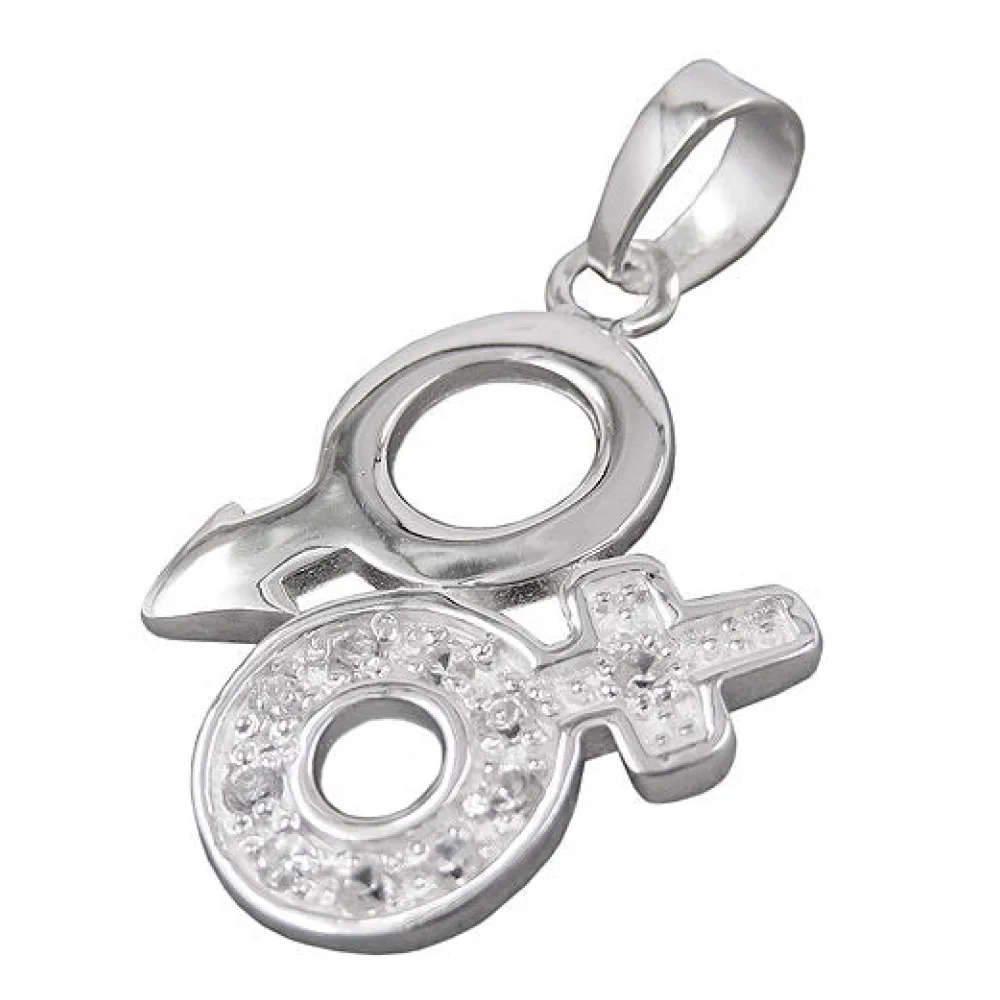 Anhänger Venus/Mars-Symbol Silber 925