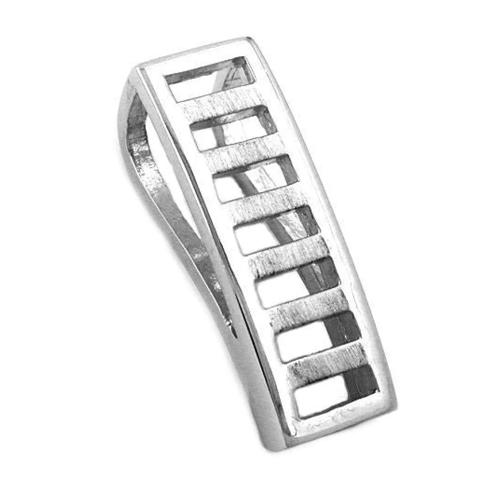 Anhänger Viereck rhodiniert Silber 925