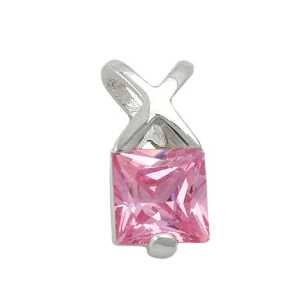 Anhänger Zirkonia pink Silber 925