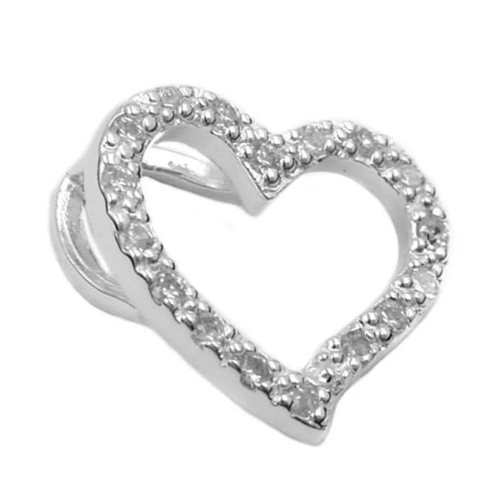 Anhänger Zirkonia-Herz Silber 925