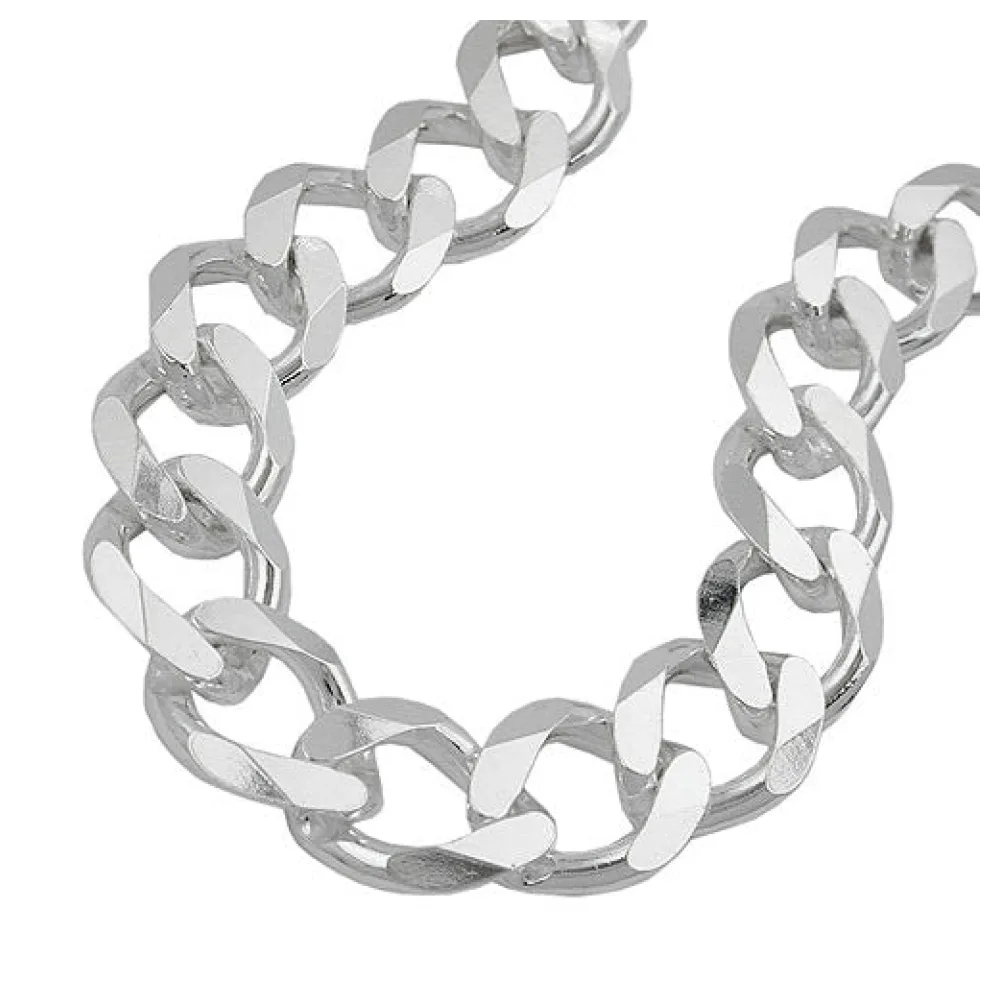 Armband Weitpanzer 23cm Silber 925