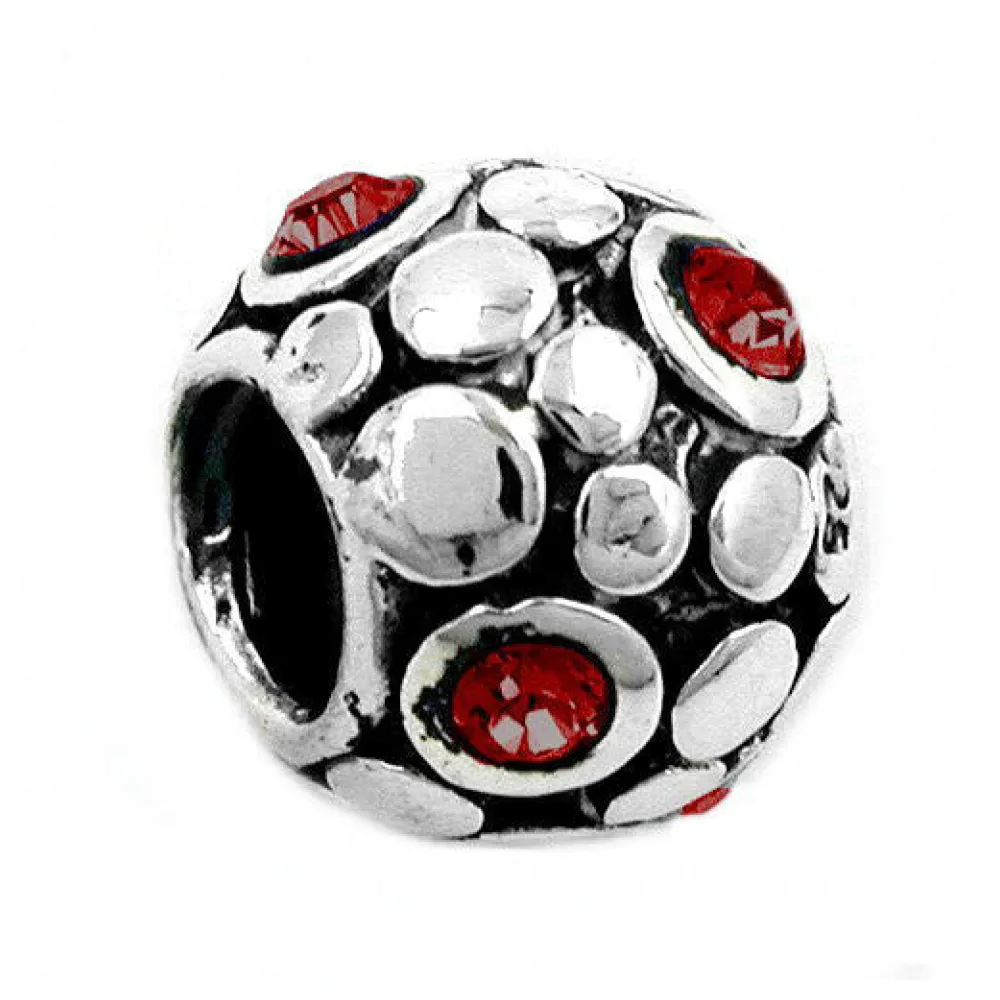 Bead rot Silber 925
