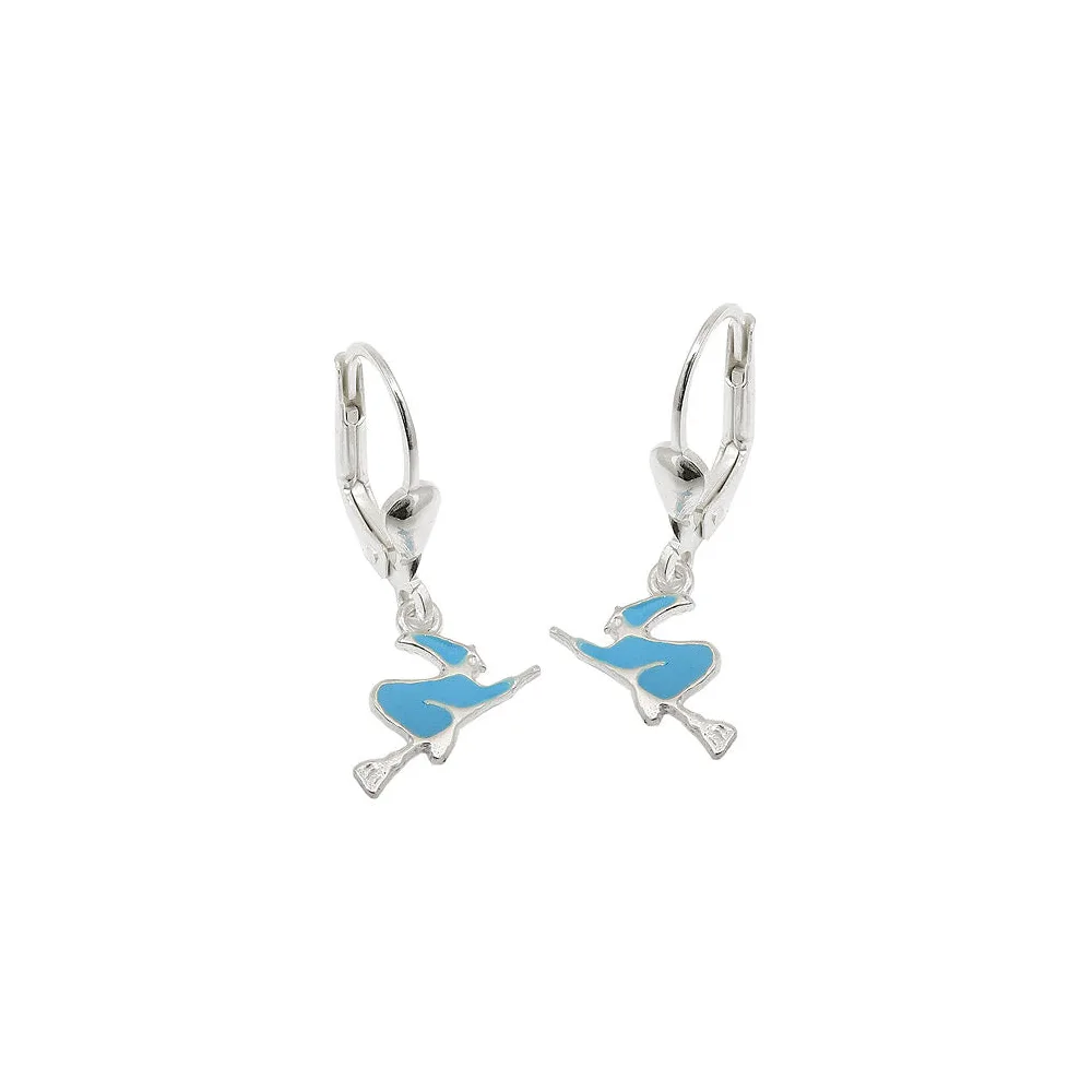 Ohrringe Brisur Hexe hellblau Silber 925