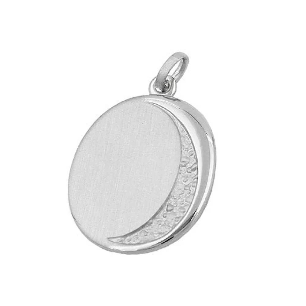 Anhänger Gravurplatte oval Silber 925