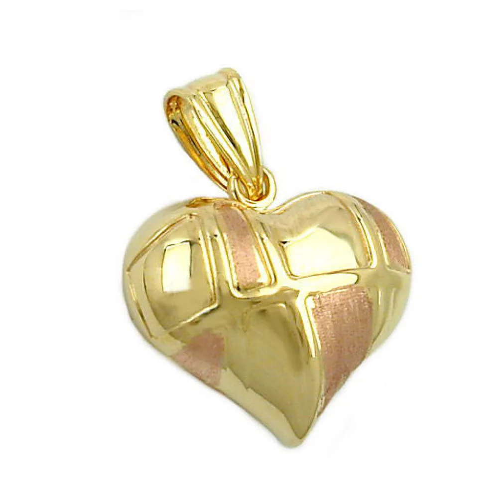Anhänger Herz bicolor Gold 375