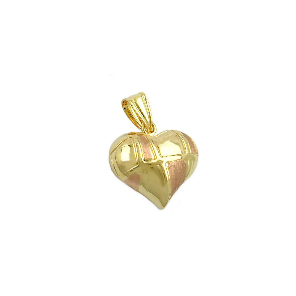 Anhänger Herz bicolor Gold 375