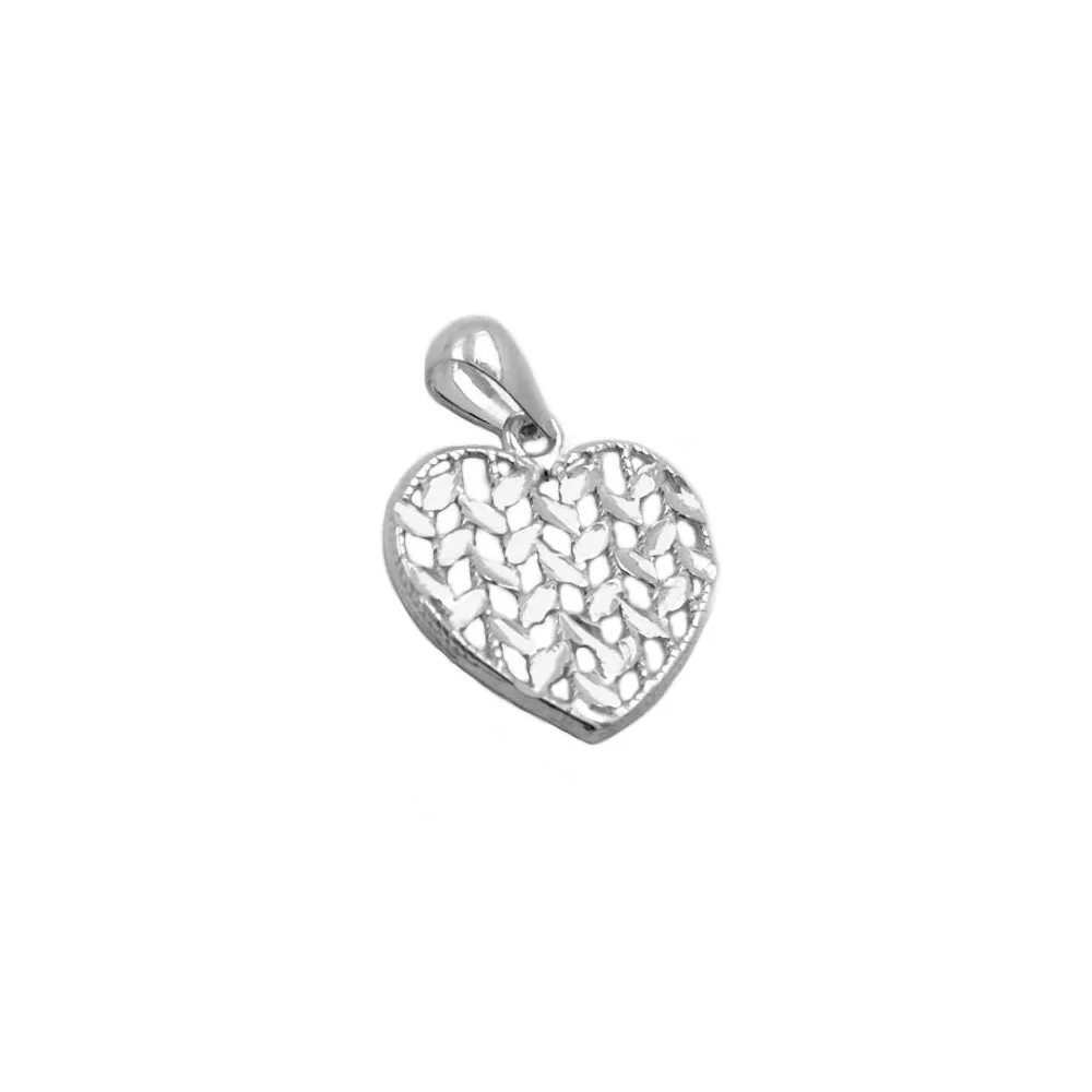Anhänger Herz diamantiert Silber 925