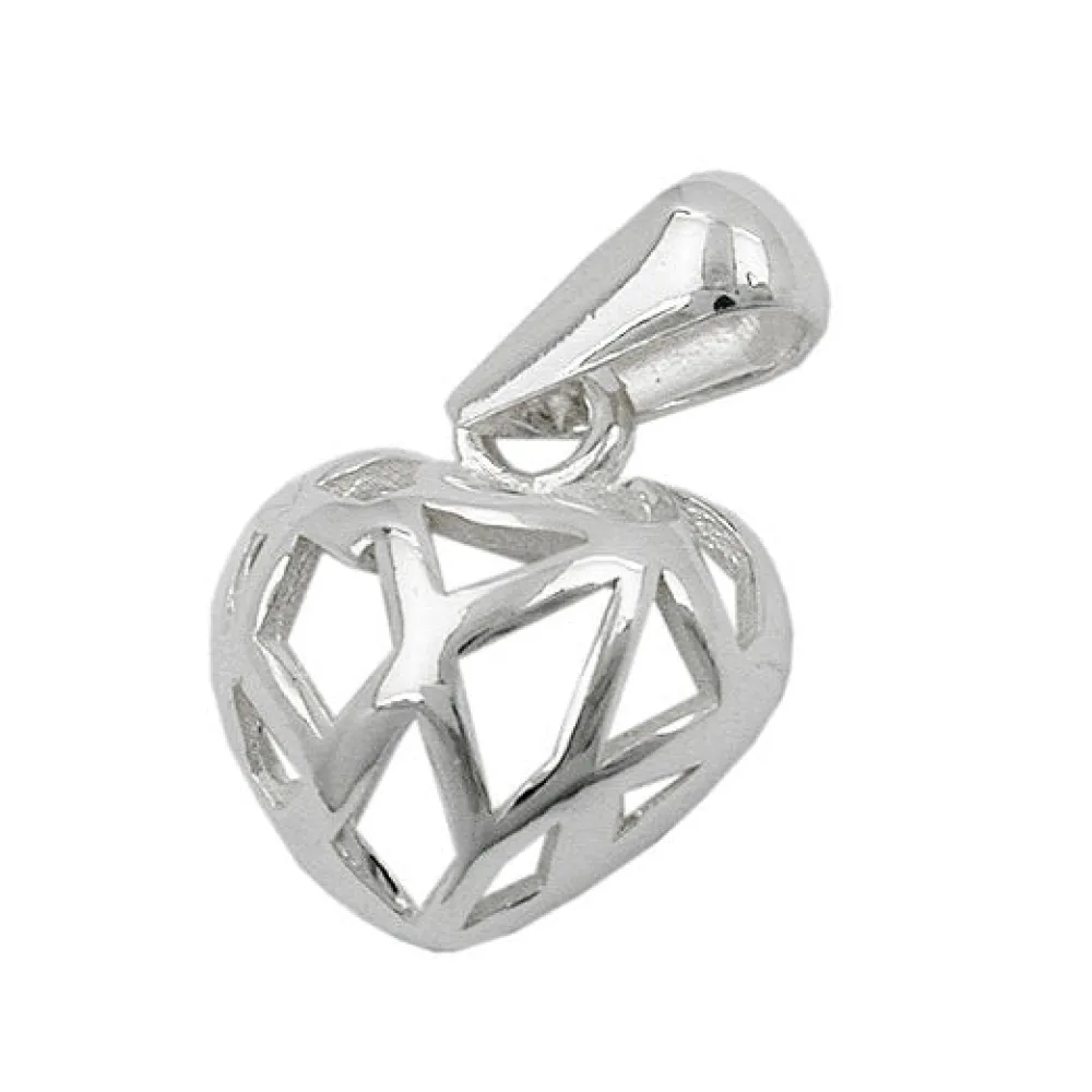 Anhänger Herz durchbrochen Silber 925