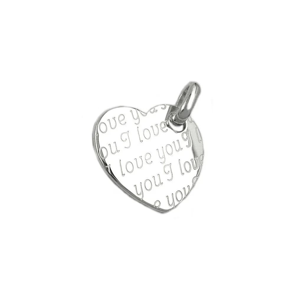 Anhänger Herz I love you Silber 925