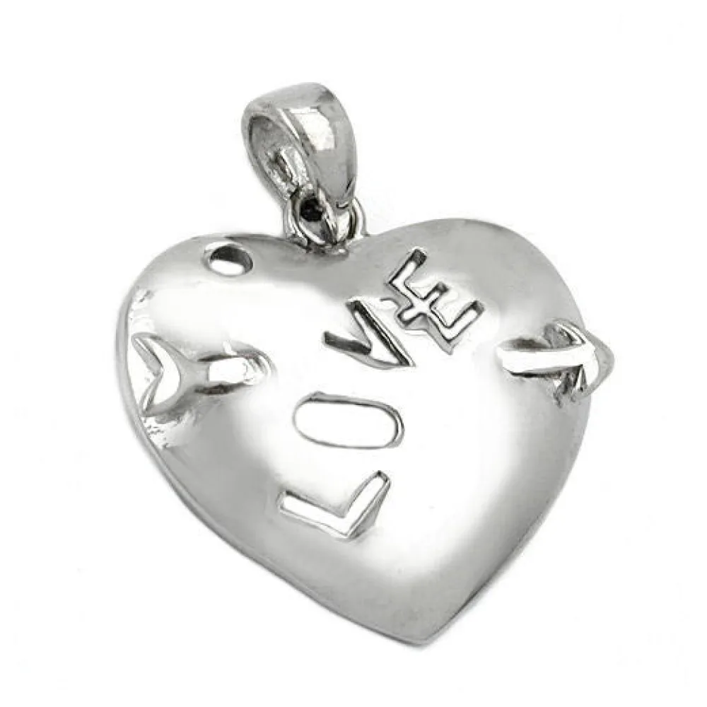 Anhänger Herz mit Pfeil Love 925
