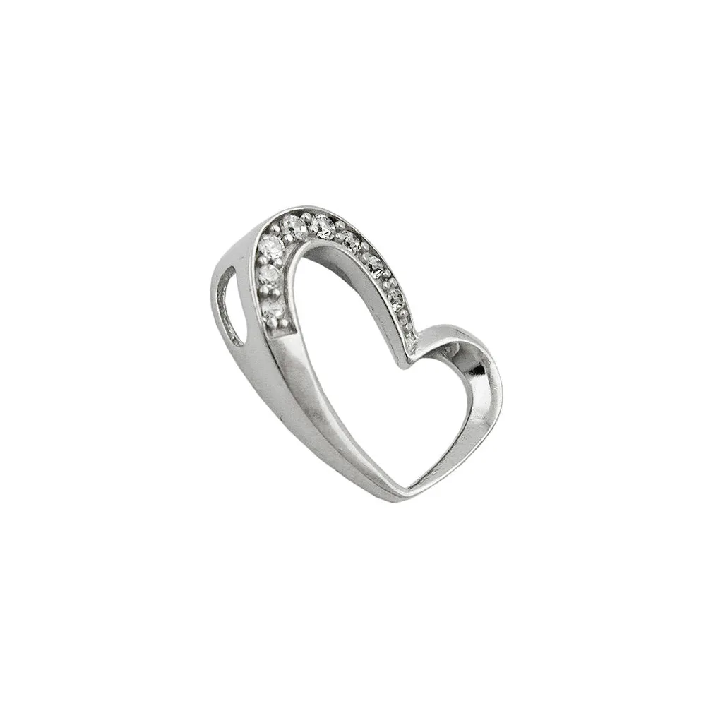 Anhänger Herz mit Zirkonia Silber 925