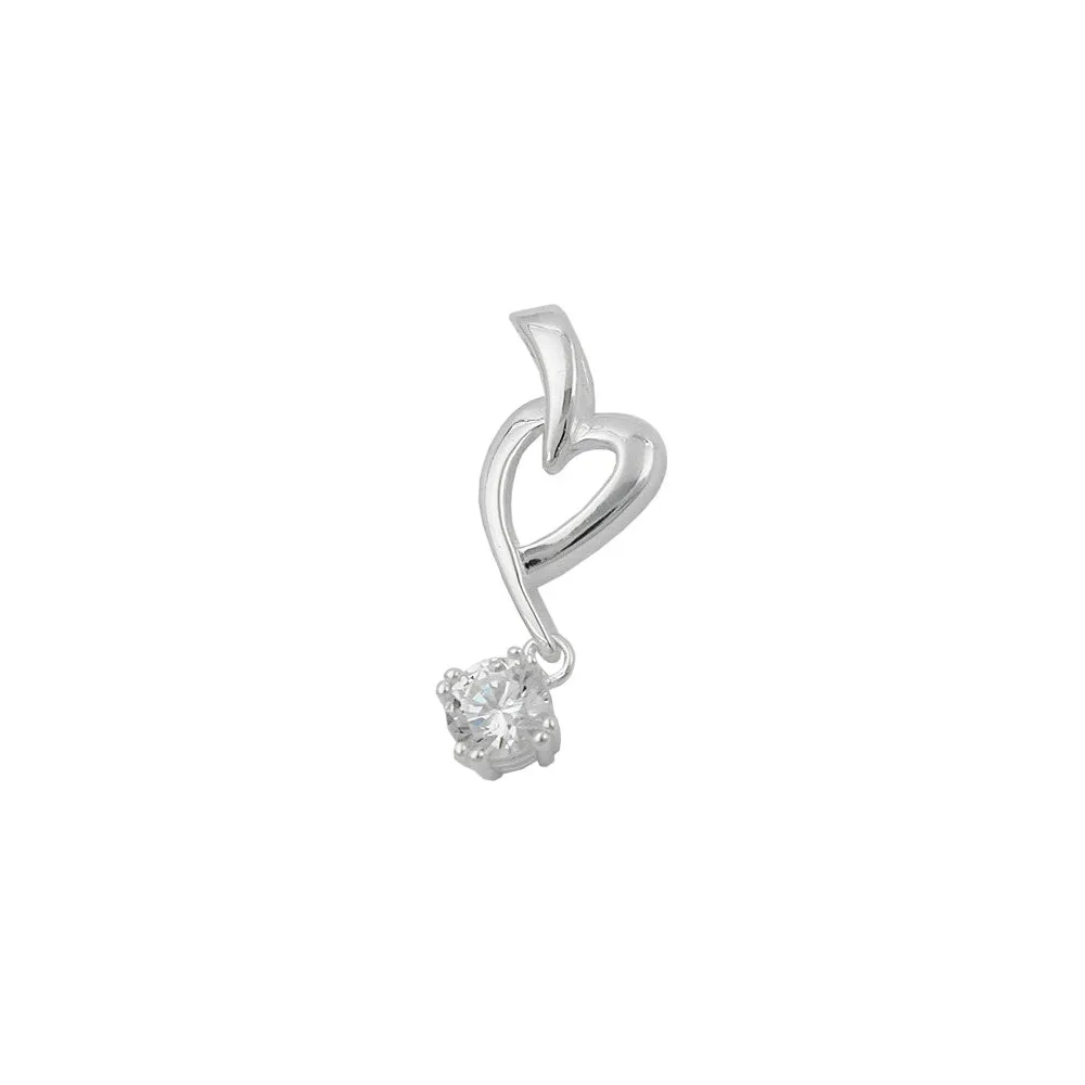 Anhänger Herzform Zirkonia Silber 925