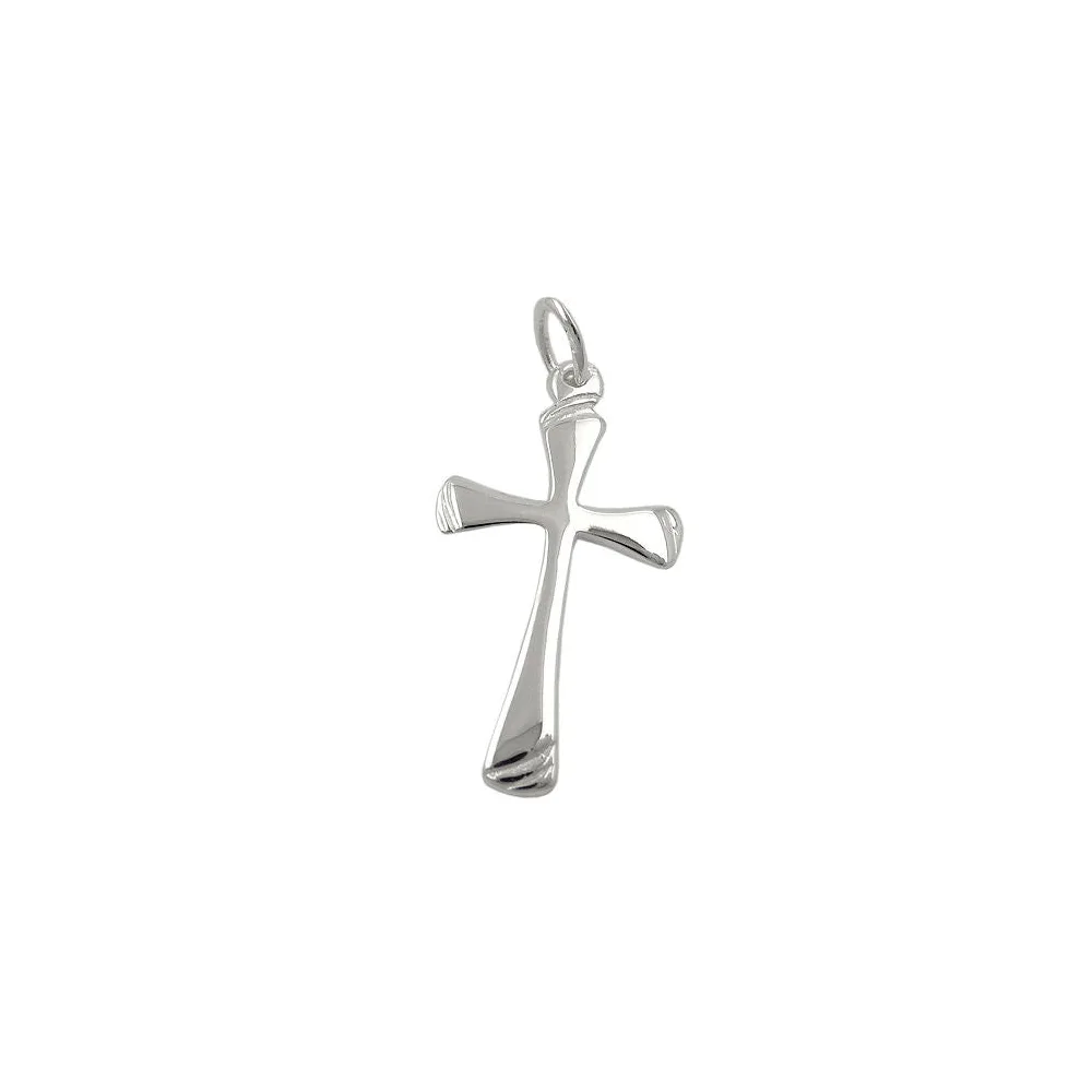 Anhänger Kreuz glänzend Silber 925